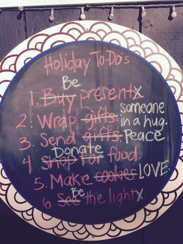 Holiday To-do List