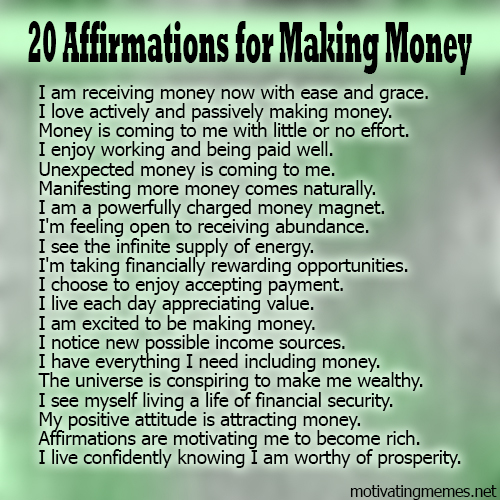 money affirmations